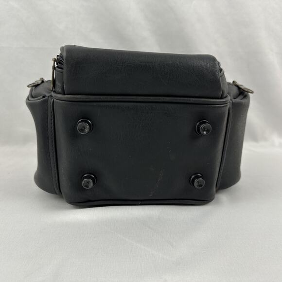 Camera Bag Case Black Pleather with Three Storage Pouches Soft Case - Picture 6 of 15